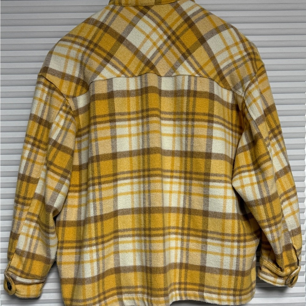 Plaid Yellow Utility Jacket - Picture 2 of 8